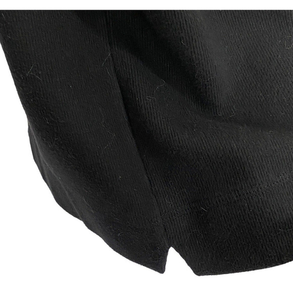 Vintage Y2K Ojai Black Jacket Sz M Thick Soft Knit Silver Buttons Made In Peru - Picture 7 of 9